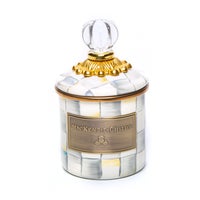 Sterling Check Enamel Canisters