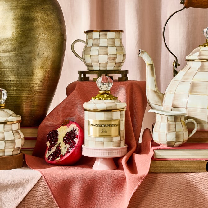 Mocha Check Mini Canister image number 6