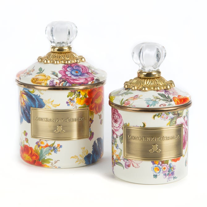 White Flower Market Mini Canister image number 4