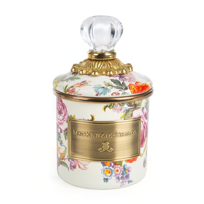 White Flower Market Mini Canister image number 0