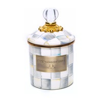 Sterling Check Enamel Canisters