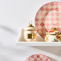 Rosy Check Enamel Canisters