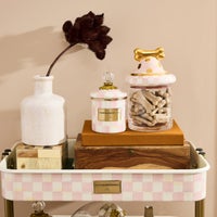 Rosy Check Enamel Canisters