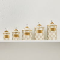 Mocha Check Demi Canister