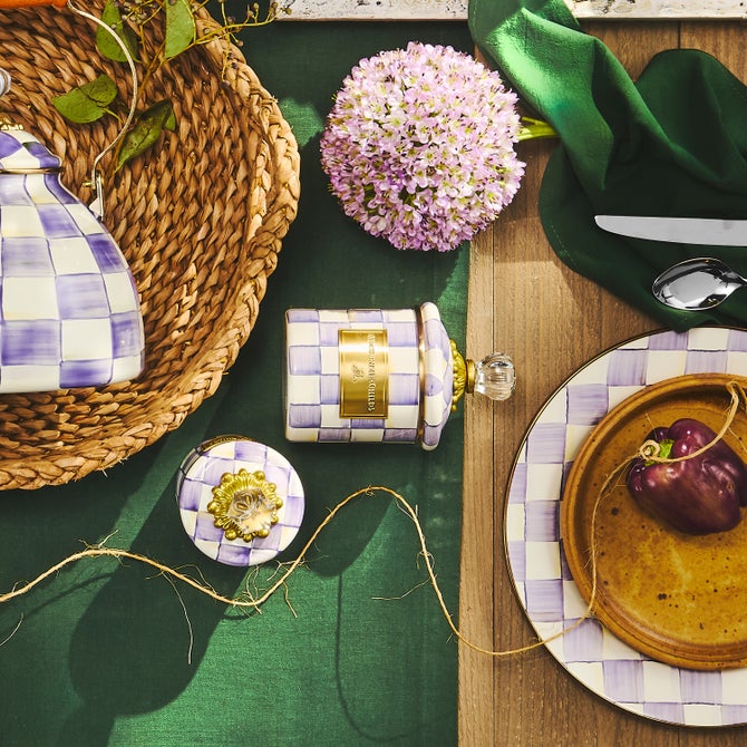 Violet Check Demi Canister image number 4