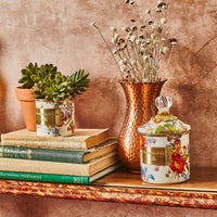 White Flower Market Demi Canister