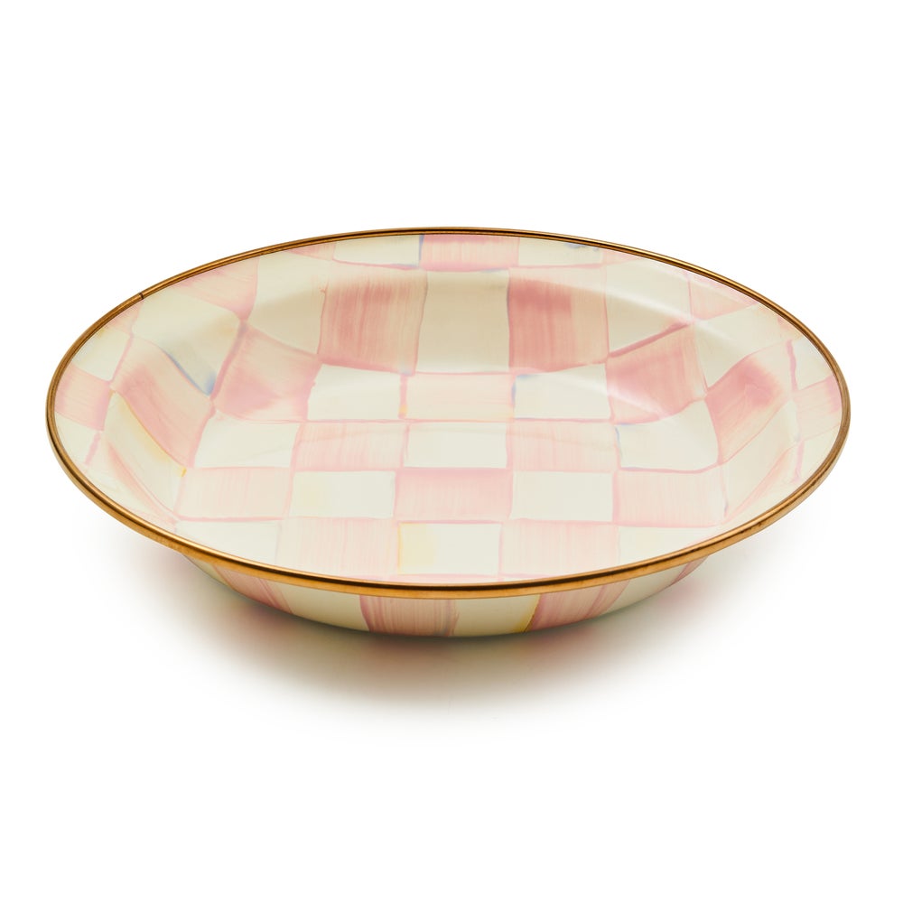 Enamel Pie Plate - Rosy Check mackenzie-childs Panama imagen 1