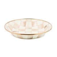 Mocha Check Pie Plate