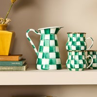 Emerald Check Medium Practical Pitcher