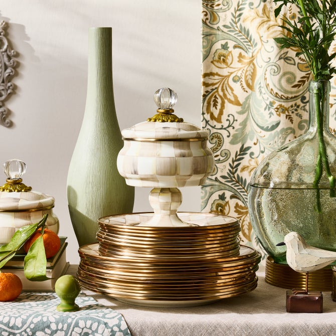 Mocha Check Curiosity Pot image number 1