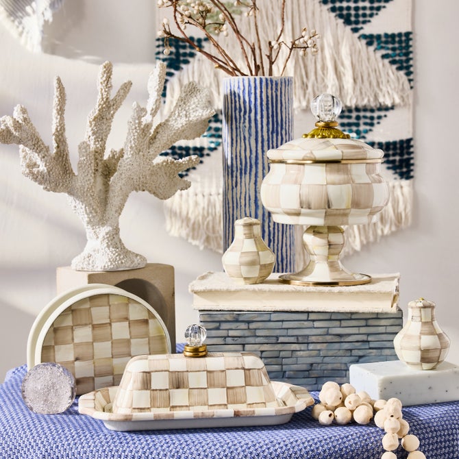 Mocha Check Curiosity Pot image number 3