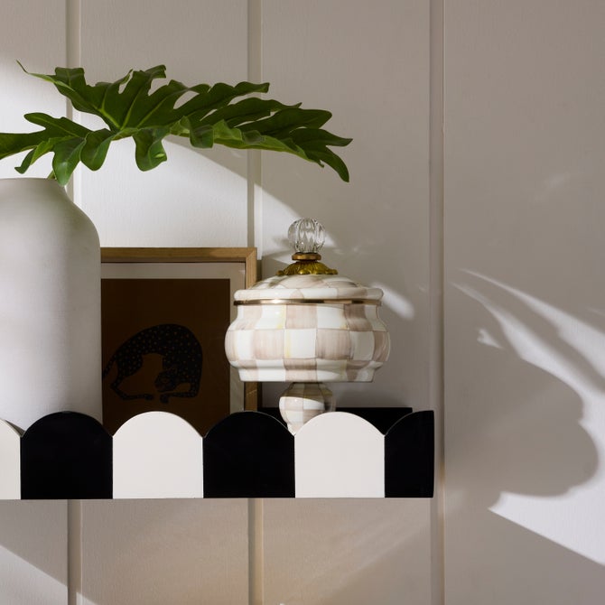 Mocha Check Curiosity Pot image number 5