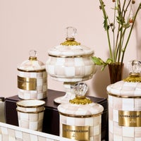 Mocha Check Curiosity Pot