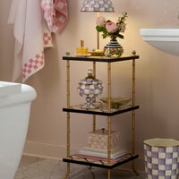 Violet Check Curiosity Pot