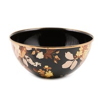 WIld Rose Brown Enamel Everyday Bowl