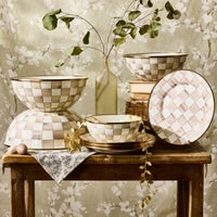 Mocha Check Small Everyday Bowl