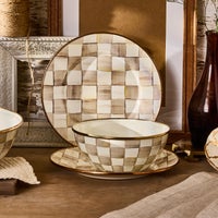 Mocha Check Small Everyday Bowl