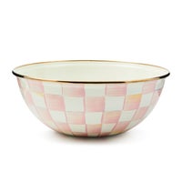 Rosy Check Enamel Everyday Bowl