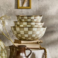 Mocha Check Medium Everyday Bowl