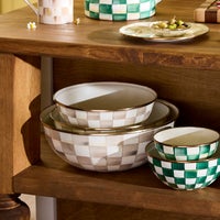 Mocha Check Medium Everyday Bowl
