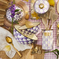 Violet Check Medium Everyday Bowl