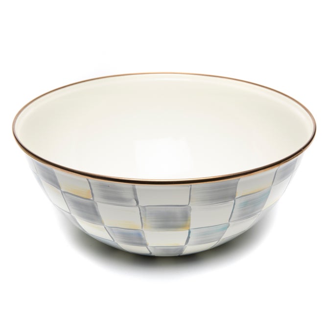 Sterling Check Enamel Everyday Bowl image number 3