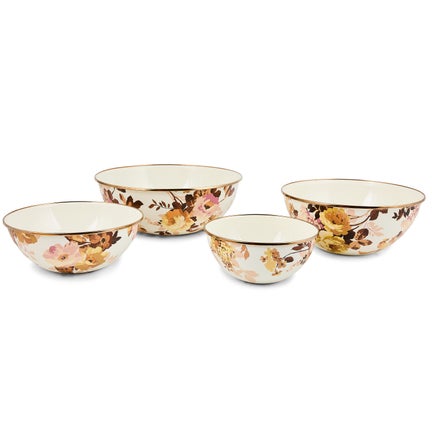 Wild Rose White Extra Large Everyday Bowl