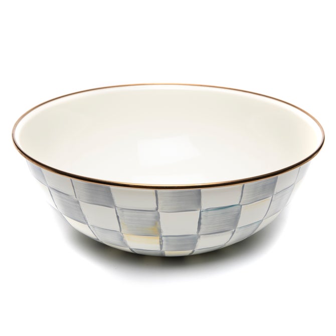 Sterling Check Enamel Everyday Bowl image number 4