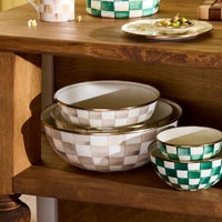 Mocha Check Extra Large Everyday Bowl