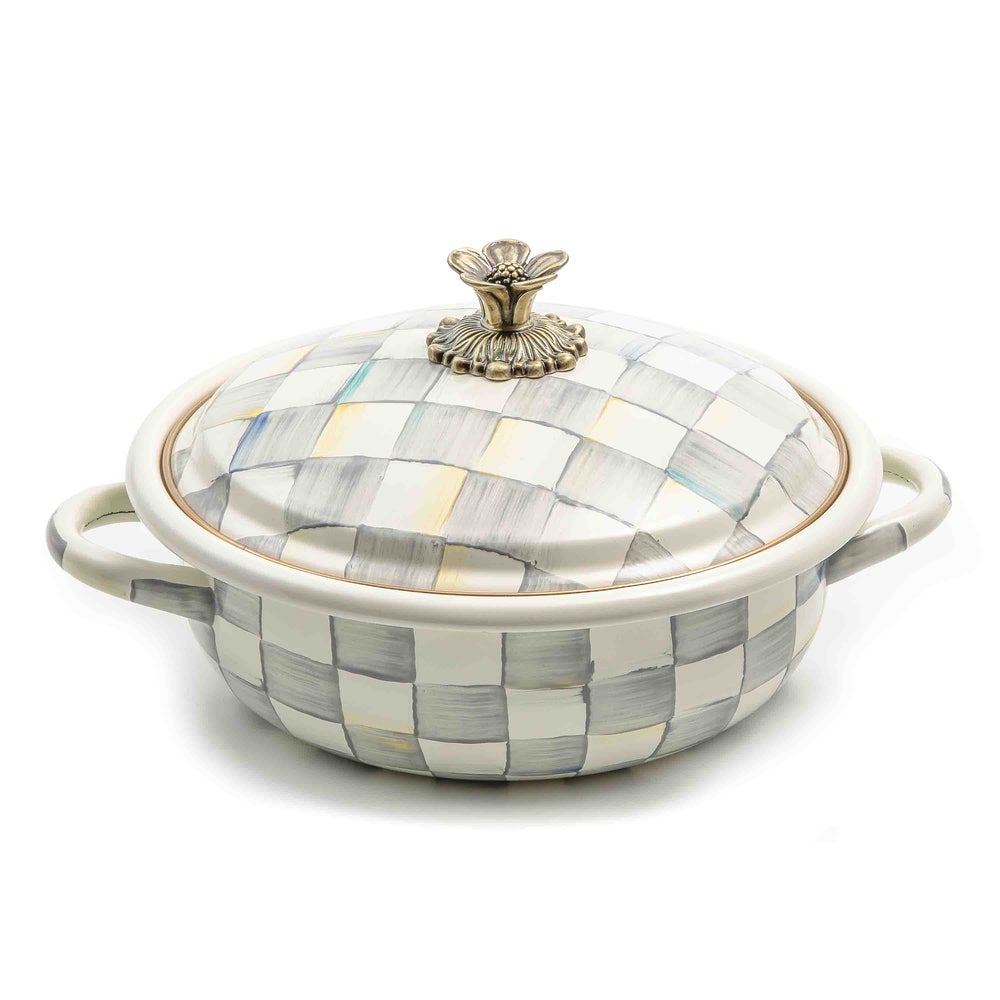Enamelware Casserbole - Sterling Check mackenzie-childs Panama imagen 1