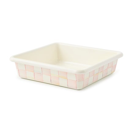 Rosy Check 8" Square Baking Pan