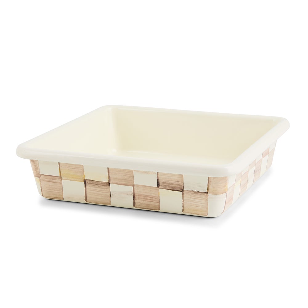 Check Baking Pan - Mocha Check, 8