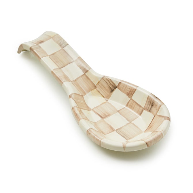 Mocha Check Spoon Rest image number 1