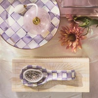 Violet Check Spoon Rest