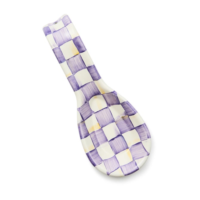 Violet Check Spoon Rest image number 2