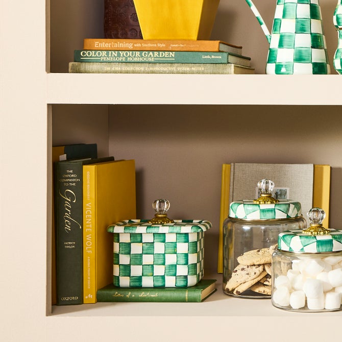 Emerald Check Recipe Box image number 3