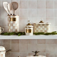 Mocha Check Recipe Box