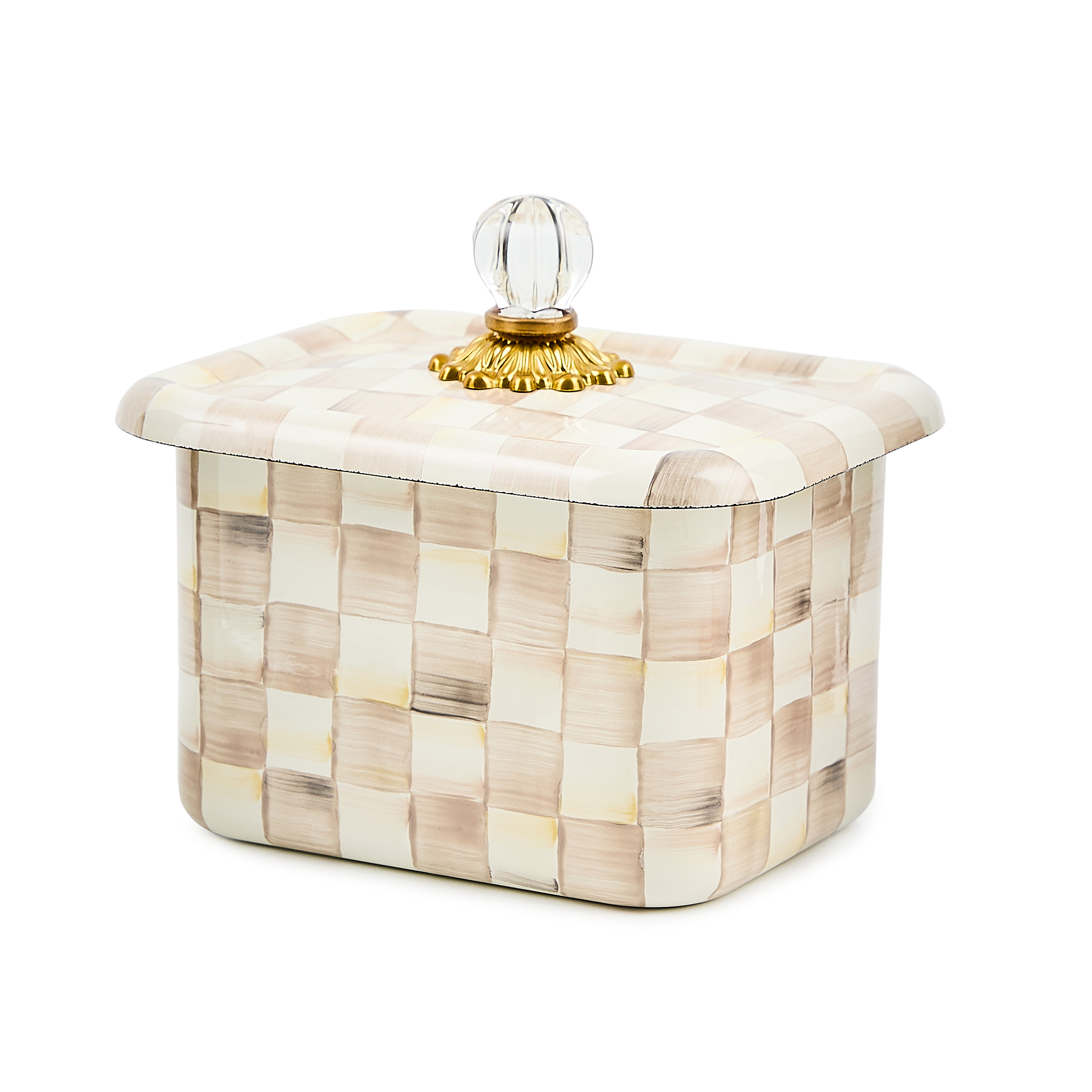 Mocha Check Recipe Box