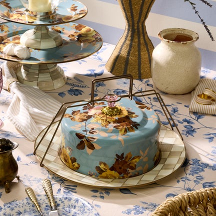 Wild Rose Slate Cake Carrier