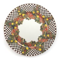 Evergreen Enamel Pedestal Platter - Large