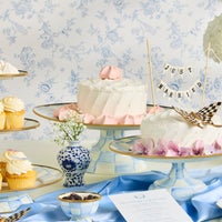 Sky Check Large Pedestal Platter
