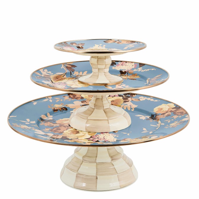 Wild Rose Slate Large Pedestal Platter image number 2