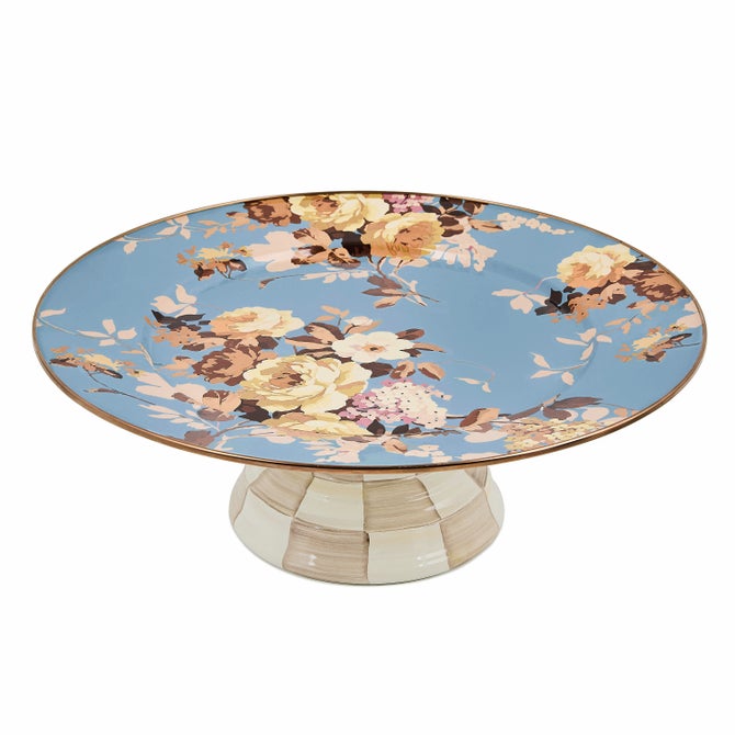 Wild Rose Slate Large Pedestal Platter image number 3