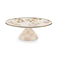 Wildflowers Pink Large Pedestal Platter