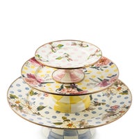 Wildflowers Blue Large Pedestal Platter