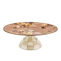 Wild Rose Mauve Large Pedestal Platter