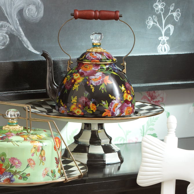 Courtly Check Large Pedestal Platter image number 8