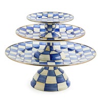 Royal Check Small Pedestal Platter