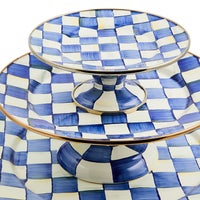 Royal Check Small Pedestal Platter