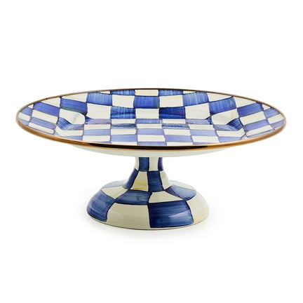 Royal Check Small Pedestal Platter